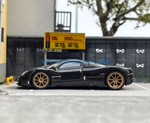 Load image into Gallery viewer, CM 1:64 Black Carbon Utopia Racing Sports Model Diecast Metal Car New Collection