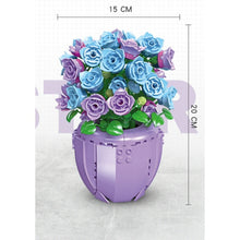 Load image into Gallery viewer, 372PCS MOC Bellflower Canterbury Bell Flower Potted Plants Model Toy Building Block Brick Gift Kids Compatible Lego