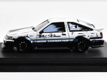 Load image into Gallery viewer, SW 1:64 White JDM AE86 Trueno Tofu Widebody Sports Model Diecast Metal Car New Collection