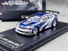 Load image into Gallery viewer, DCM 1:64 NFS Silver Blue M3 GTR E46 Coupe Sports Model Diecast Metal Car New Collection