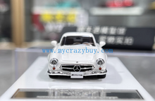 Load image into Gallery viewer, MY64 1:64 White 1996 AMG 300SL Classic Sports Model Diecast Resin Car New Collection