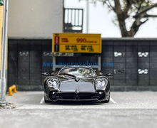 Load image into Gallery viewer, CM 1:64 Black Carbon Utopia Racing Sports Model Diecast Metal Car New Collection