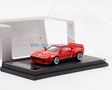 Load image into Gallery viewer, HM 1:64 Red Stripe 288 GTO Widebody Racing Sports Model Diecast Metal Car New Collection