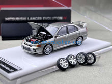 Load image into Gallery viewer, MH 1:64 Silver Lancer Evolution EVO IV 4 Sports Model Diecast Metal Car New Collection