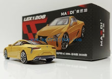 Load image into Gallery viewer, Masdi 1:64 Yellow 2020 LC500h Coupe Sports Model Diecast Metal Car New Collection
