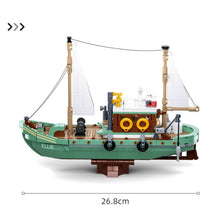Load image into Gallery viewer, 610PCS MOC Fishing Boat Figure Model Toy Building Block Brick Gift Kids Compatible Lego 1:350