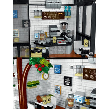 Load image into Gallery viewer, 1512PCS MOC City Street Sweet Coffee Cafe Bar Shop House Model Toy Building Block Brick Gift Kids Compatible Lego Light