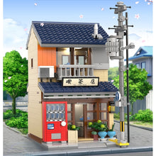 Load image into Gallery viewer, 1200PCS MOC City Street Tea House Shop Model Toy Building Block Brick Gift Kids DIY Compatible Lego Light