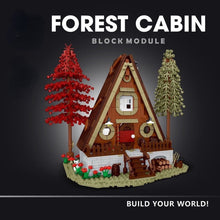 Load image into Gallery viewer, 1689PCS MOC City Forest Cabin Tree House Model Toy Building Block Brick Gift Kids Compatible Lego Light
