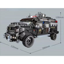 Load image into Gallery viewer, 1250PCS MOC City SWAT Police Armored Vehicle Car Figure Model Toy Building Block Brick Gift Kids DIY Compatible Lego