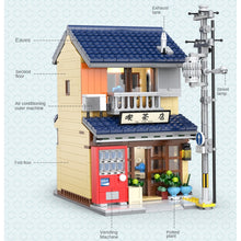 Load image into Gallery viewer, 1200PCS MOC City Street Tea House Shop Model Toy Building Block Brick Gift Kids DIY Compatible Lego Light