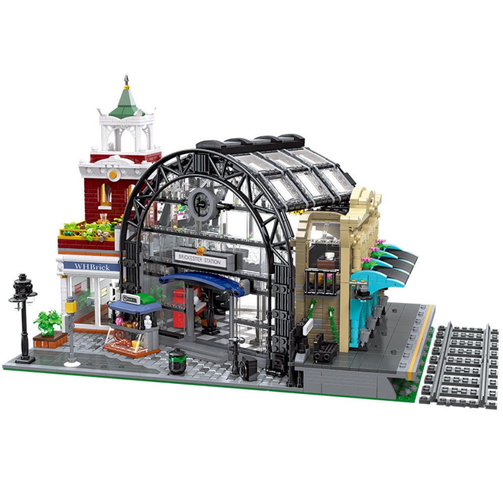 2720PCS MOC City Street Train Station Model Toy Building Block Brick Gift Kids DIY Compatible Lego