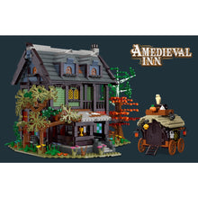Load image into Gallery viewer, 2710PCS MOC City Street Amedieval Inn Lodge House Model Toy Building Block Brick Gift Kids DIY Light Compatible Lego