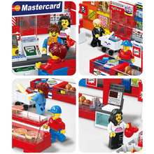 Load image into Gallery viewer, 845PCS MOC City Super Market Shop Store Figure Scene Model Toy Building Block Brick Gift Kids DIY