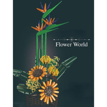 Load image into Gallery viewer, 1608PCS MOC Paradise Flower Floral With Vase Model Toy Building Block Brick Gift Kids DIY Compatible Lego Display