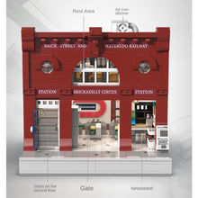 Load image into Gallery viewer, 1836PCS MOC City Street London Underground Train Station Model Toy Building Block Brick Gift Kids DIY Compatible Lego Light