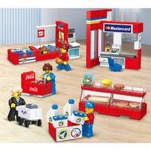Load image into Gallery viewer, 845PCS MOC City Super Market Shop Store Figure Scene Model Toy Building Block Brick Gift Kids DIY