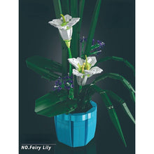 Load image into Gallery viewer, 1513PCS MOC Fairy Lily Flower Floral With Vase Model Toy Building Block Brick Gift Kids DIY Compatible Lego Display