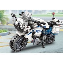 Load image into Gallery viewer, 395PCS MOC Police Motorcycle Motor Bike Model Toy Building Block Brick Gift Kids DIY