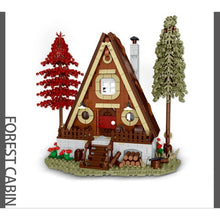Load image into Gallery viewer, 1689PCS MOC City Forest Cabin Tree House Model Toy Building Block Brick Gift Kids Compatible Lego Light