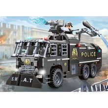 Load image into Gallery viewer, 847PCS MOC City SWAT Police Water Truck Figure Model Toy Building Block Brick Gift Kids DIY