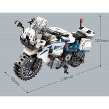 Load image into Gallery viewer, 395PCS MOC Police Motorcycle Motor Bike Model Toy Building Block Brick Gift Kids DIY