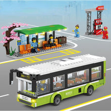 Load image into Gallery viewer, 415PCS MOC City Bus Gas Station Figure Scene Model Toy Building Block Brick Gift Kids DIY