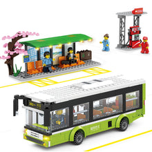 Load image into Gallery viewer, 415PCS MOC City Bus Gas Station Figure Scene Model Toy Building Block Brick Gift Kids DIY