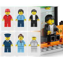 Load image into Gallery viewer, 415PCS MOC City Bus Gas Station Figure Scene Model Toy Building Block Brick Gift Kids DIY