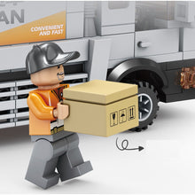 Load image into Gallery viewer, 285PCS MOC City Delivery Truck Panel Van Lorry Figure Model Toy Building Block Brick Gift Kids DIY