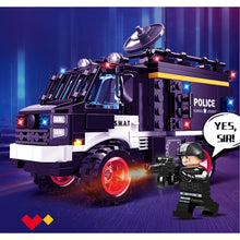Load image into Gallery viewer, 354PCS MOC City Police Armored Vehicle Truck Car Figure Model Toy Building Block Brick Gift Kids DIY Compatible Lego