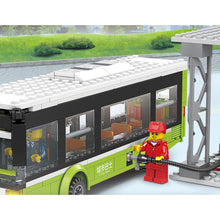 Load image into Gallery viewer, 415PCS MOC City Bus Gas Station Figure Scene Model Toy Building Block Brick Gift Kids DIY
