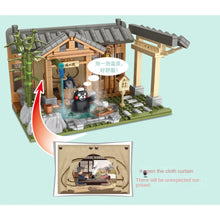 Load image into Gallery viewer, 412PCS MOC Cartoon Kumamon Bear Spa Spring House Figure Model Toy Building Block Brick Gift Kids DIY Compatible Lego