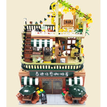 Load image into Gallery viewer, 1381PCS MOC City Street Cute Bear Coffee Shop Cafe Restaurant Figure Model Toy Building Block Brick Gift Kids DIY Compatible Lego