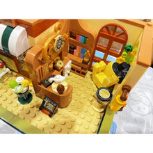 Load image into Gallery viewer, 1381PCS MOC City Street Cute Bear Coffee Shop Cafe Restaurant Figure Model Toy Building Block Brick Gift Kids DIY Compatible Lego
