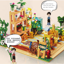 Load image into Gallery viewer, 2079PCS MOC City Street Flower Shop House Figure Light Model Toy Building Block Brick Gift Kids DIY Compatible Lego