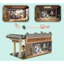 Load image into Gallery viewer, 412PCS MOC Cartoon Kumamon Bear Spa Spring House Figure Model Toy Building Block Brick Gift Kids DIY Compatible Lego