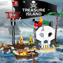 Load image into Gallery viewer, 232PCS MOC Pirate Treasure Island Boat Ship Scene Model Toy Building Block Brick Gift Kids DIY Compatible Lego