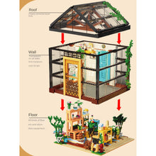 Load image into Gallery viewer, 2079PCS MOC City Street Flower Shop House Figure Light Model Toy Building Block Brick Gift Kids DIY Compatible Lego