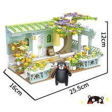 Load image into Gallery viewer, 395PCS MOC Cartoon Kumamon Bear Flower House Shop Figure Model Toy Building Block Brick Gift Kids DIY Compatible Lego
