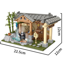 Load image into Gallery viewer, 412PCS MOC Cartoon Kumamon Bear Spa Spring House Figure Model Toy Building Block Brick Gift Kids DIY Compatible Lego