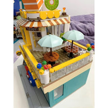 Load image into Gallery viewer, 1156PCS MOC City Street Cute Bear Convenience Store Shop Minimart Figure Model Toy Building Block Brick Gift Kids DIY Compatible Lego