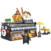 Load image into Gallery viewer, 648PCS MOC Cartoon Kumamon Bear Bakery Cake Shop Figure Model Toy Building Block Brick Gift Kids DIY Compatible Lego