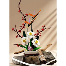 Load image into Gallery viewer, 830PCS MOC Narcissus Flower Vase Model Toy Building Block Brick Gift Kids DIY Compatible Lego Display