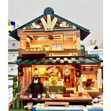 Load image into Gallery viewer, 1099PCS MOC City Street Cute Cartoon Kumamoto JP Style House Home Figure Model Toy Building Block Brick Gift Kids DIY Compatible Lego