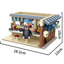Load image into Gallery viewer, 361PCS MOC Cartoon Kumamon Bear Ramen House Figure Model Toy Building Block Brick Gift Kids DIY Compatible Lego
