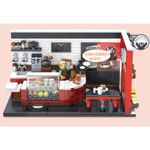 Load image into Gallery viewer, 397PCS MOC Cartoon Kumamon Bear Cafe Coffee Shop Figure Model Toy Building Block Brick Gift Kids DIY Compatible Lego