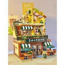 Load image into Gallery viewer, 1381PCS MOC City Street Cute Bear Coffee Shop Cafe Restaurant Figure Model Toy Building Block Brick Gift Kids DIY Compatible Lego