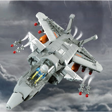 Load image into Gallery viewer, 420PCS Military WW2 J-20 Chengdu Fire Fang Air Fighter Aircraft Figure Model Toy Building Block Brick Gift Kids DIY Compatible Lego With Stand Display