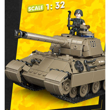 Load image into Gallery viewer, 899PCS MOC Military Panther Leopard Tank Figure Model Toy Building Block Brick Gift Kids DIY Set new 1:32 Compatible Lego